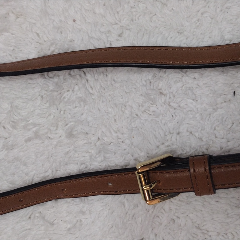 Michael Kors Brown 5 Eyelets Adjustable 38 1/2"- 43 1/4" Long x 5/8" Wide #99-31 - Picture 12 of 16
